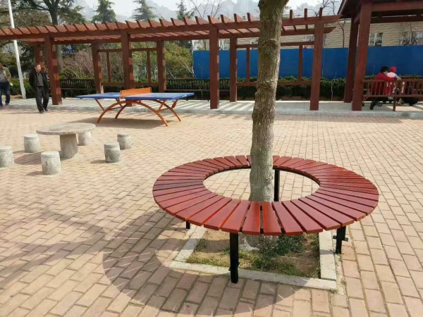 枣庄防腐木树池座椅