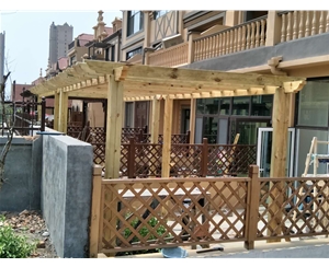 枣庄木塑廊架围栏
